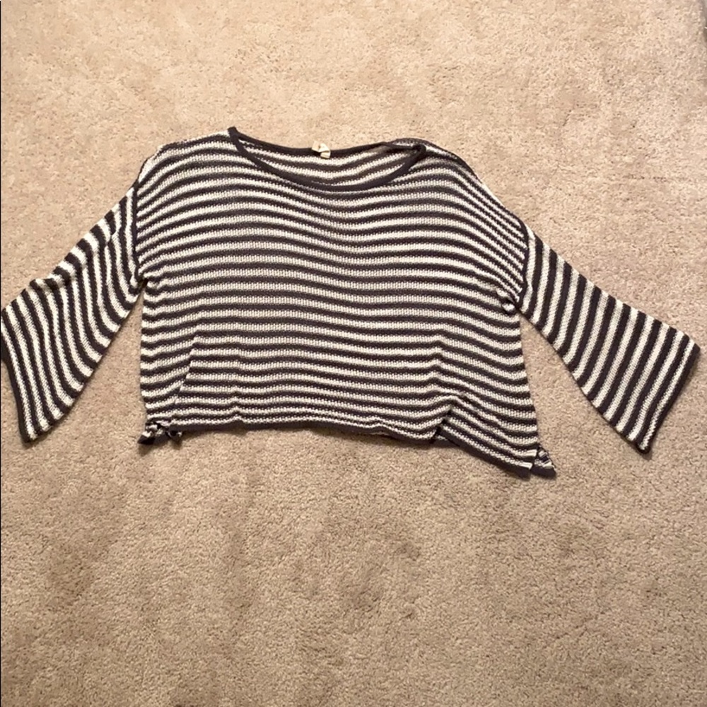 Striped Cropped Sweater